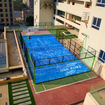 Best Selling Brand Aohe Padel Panoramic Padel Court with Padel Court Rackets and Ball free of Charge