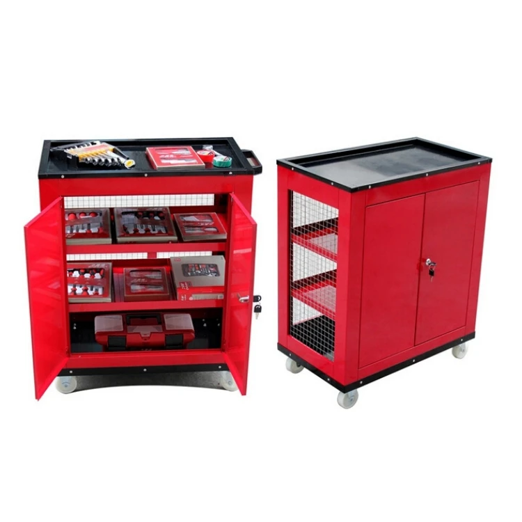 高品质网状格式三层工具储物柜工具手推车