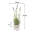 Green Decoration Modern Lavender Plant Decor Green Leaves Rustic Home Decoration DIY Interior Design Fake Flowers Bonsai