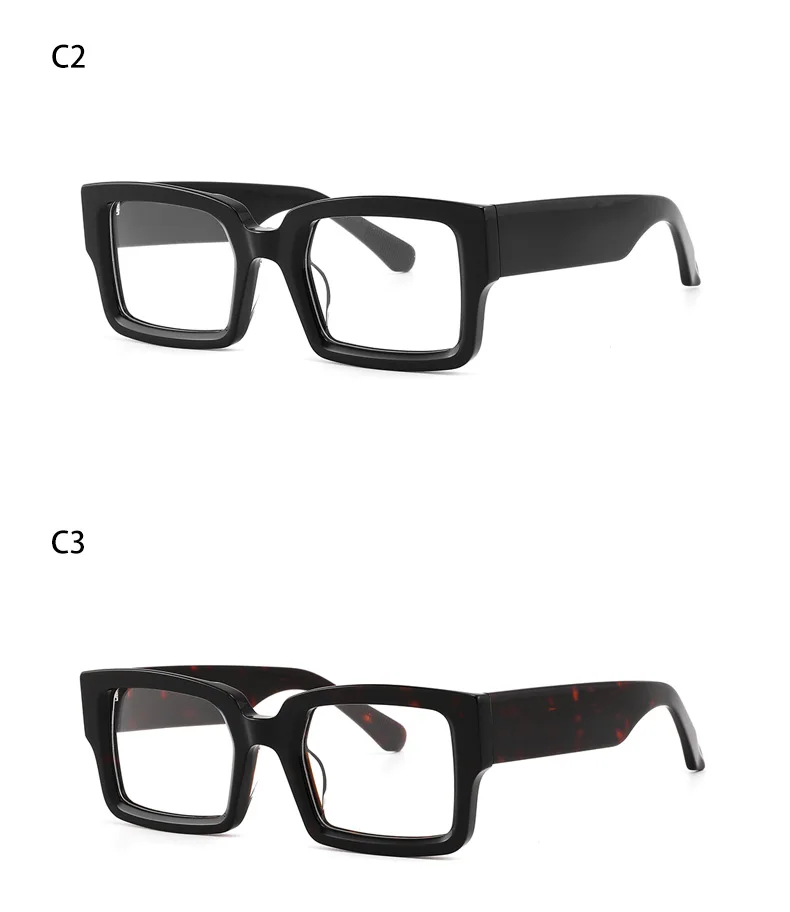 High Quality Thickness Frame Men Classic Optical Eyeglasses Handmade