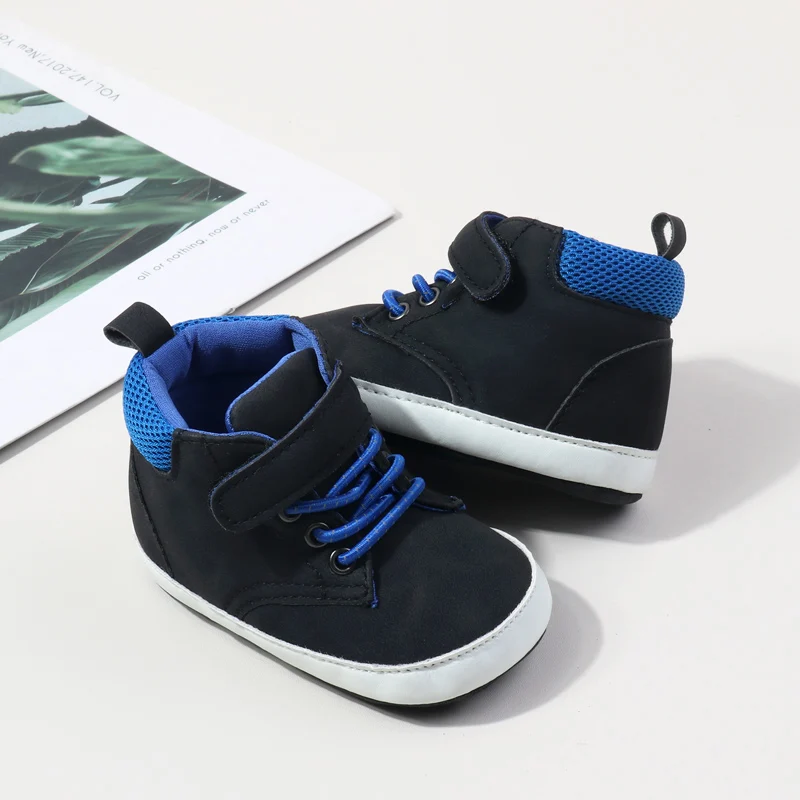 Unisex High Quality 2024 Spring Autumn Style Casual Shoes Anti-Slip Soled Toddler Walking Shoe Boys 6-12-15 Months Flat Design factory