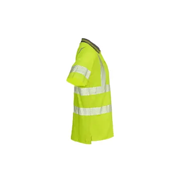 Wholesale Construction Work Moisture Short Sleeve High Visibility Hi Vis Safety Reflective Polo T Shirt for Field exploration