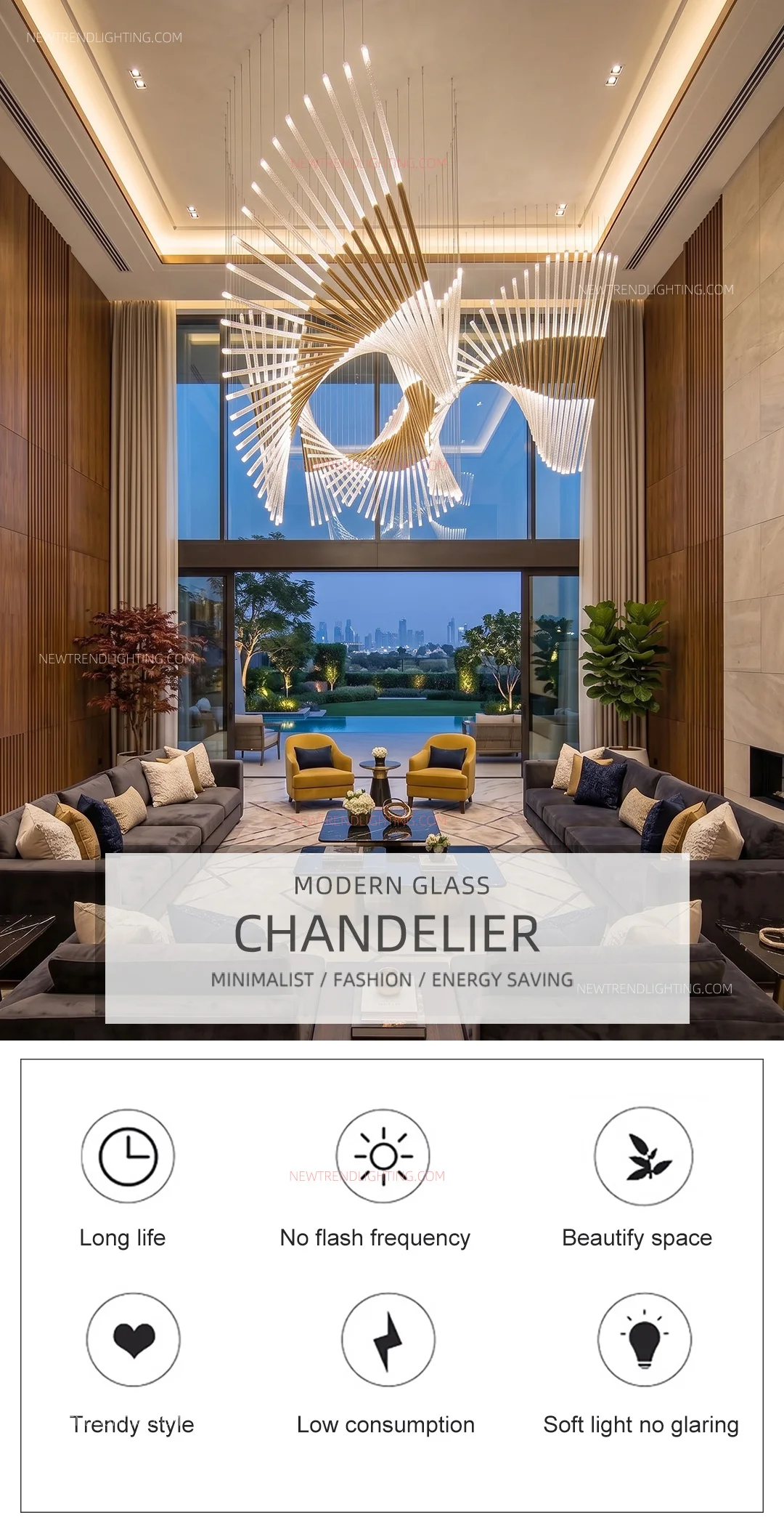 cpl 528 bespoke spiral wing chandelier oversized led rod sculpture for hotel lobby reception-0