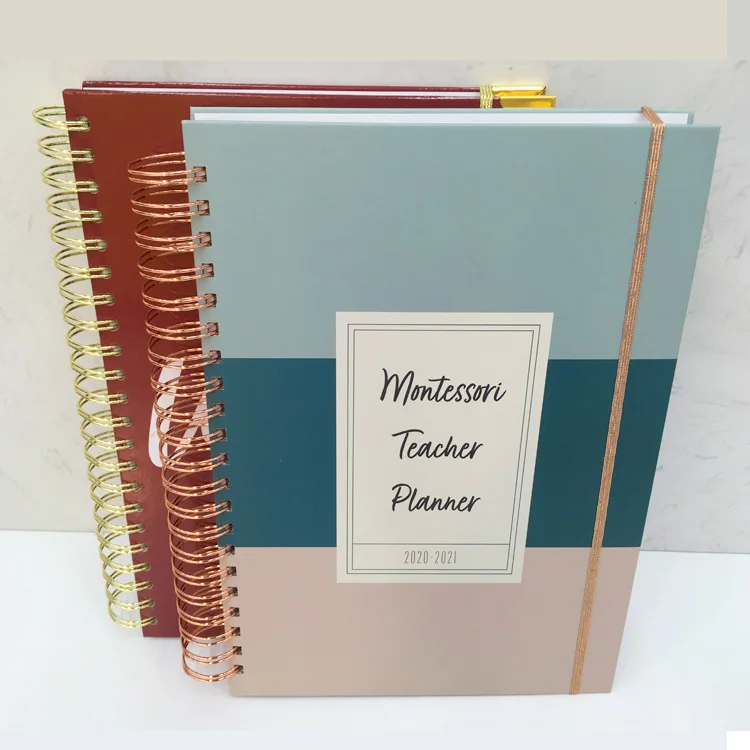 A5 Academic Diary 2020-2021 Week to View Hardback Foil Finish 4 Designs 