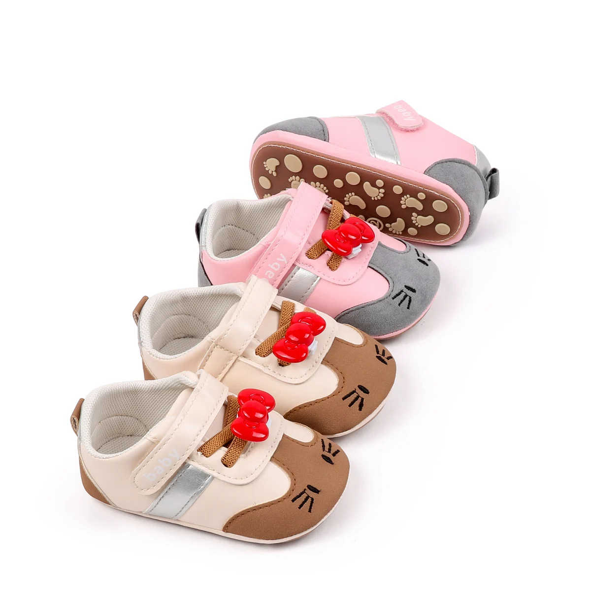 New Arrival Spring Autumn Anti-slip Sports Baby Toddler Girls Shoes 2025 factory
