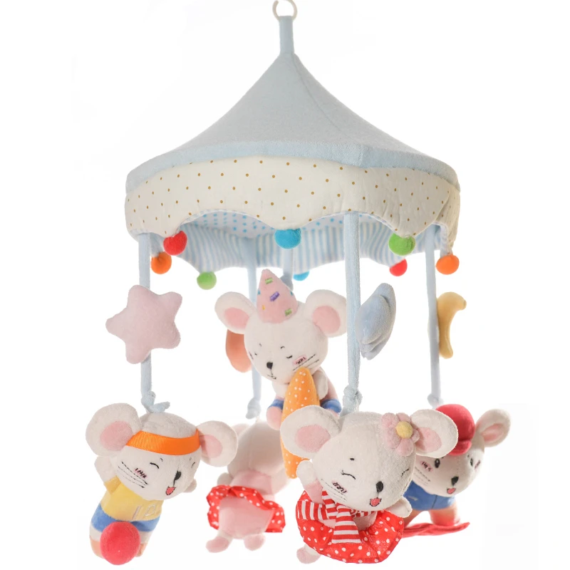 carousel animal rattle set