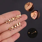 Jewelry Stainless Steel Screw Ear Bone Nail Women Mini Body Piercing Jewelry