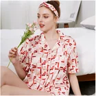 Sleepwear 2021 Silk Sleepwear Pajamas Set And Pajama Sleepwear Sets With Headband Designer Pajamas