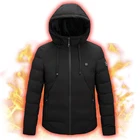Jacket USB Battery Powered Plus Size Heated Down Jacket Hooded Jacket Waterproof Heating Coat With Hood