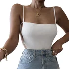 Top Sexy Club Fashion Nightclub Backless Sexy Top Crop Solid Color Backless Crop Tube Top With Straps