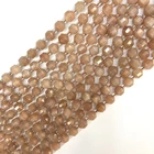 Beads 10mm Orange Moonstone Beads Bracelet Double Tip Beads Stones Strands