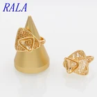 Jewelry RALA New Fashion Rings Jewelry Triangle Design Hollow Rings For Women
