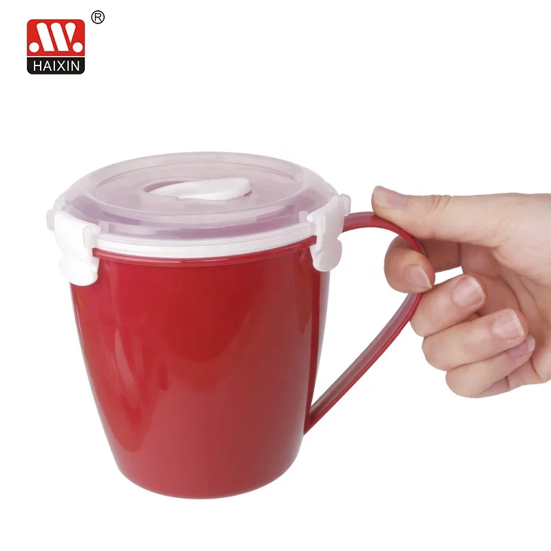 Haixing Plastic High Quality Microwave Steamer Soup Mug for Kitchen Microwave Oven Cooking 14421