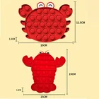Set Ocean Series 3 Pieces Lobster Crab Octopus Customize Package Pattern Fidget Toys Pop It Set Box