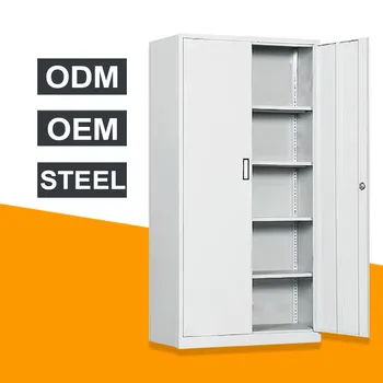 Hot Sale Doors Office Storage Cabinet Customized Steel Cupboard Metal Cabinet Filing Cabinet With 4 Shelves