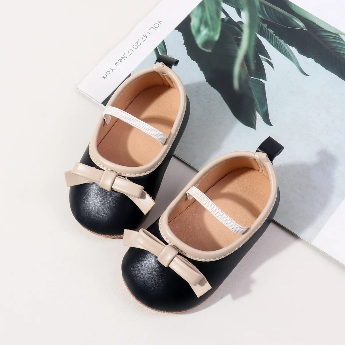 Fashion Patchwork Simple Pu Leather Toddler Baby Girls Shoes 0-12 Months supplier