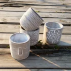 Outdoor Planters Plant Eco-friendly Outdoor Cement Flowerpot Planters Flower House Plant Pots For Sale