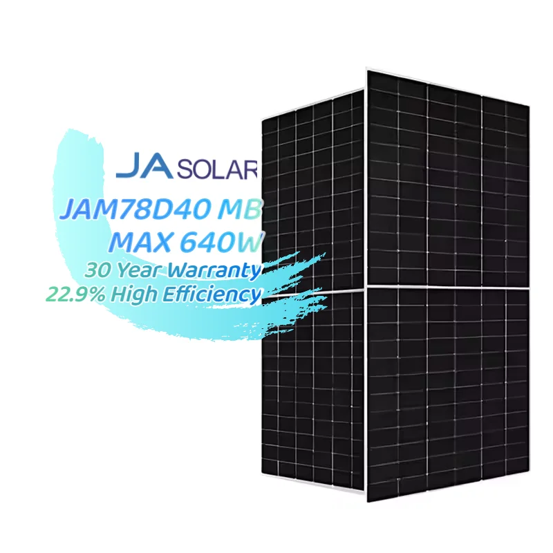 Ja Solar N Type Bifacial Double Glass High Efficiency Mono Module 640w