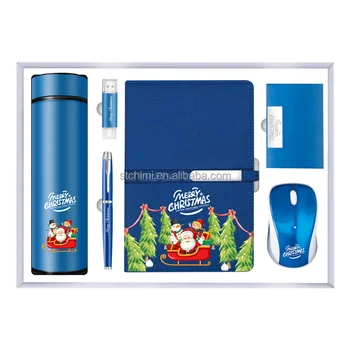 Innovate Wholesale Hot-selling Customized Logo Vacuum Flask+Notebook Christmas gift products 2021 For Family/Friend/Client