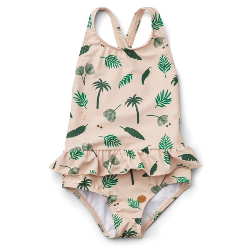 Super quality baby girls cute swimming clothes suit one pieces backless teen girls swimsuit toddler girls swim wear