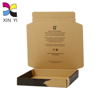 Guangzhou suppliers free samples wholesale custom black ridgid mailers shipping box