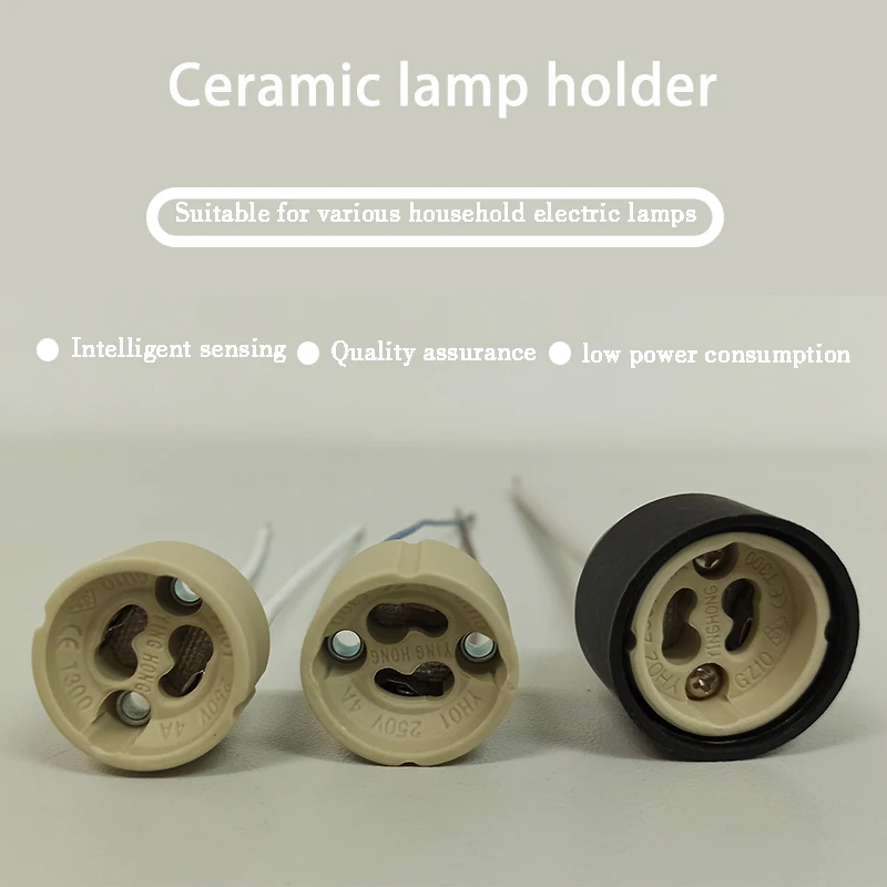 High Quality Gu10 Ceramic Lamp Holder Light Socket Base Accessory Gu10 ...