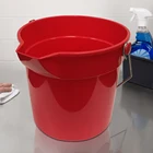 Bucket Household Plastic Cleaning Water Bucket With Metal Handle / Plastic Pail