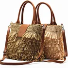 Handbag Tote Custom Summer Fashion Handmade Bag Handbag Woven Beach Bag Straw Tote Bag For Lady