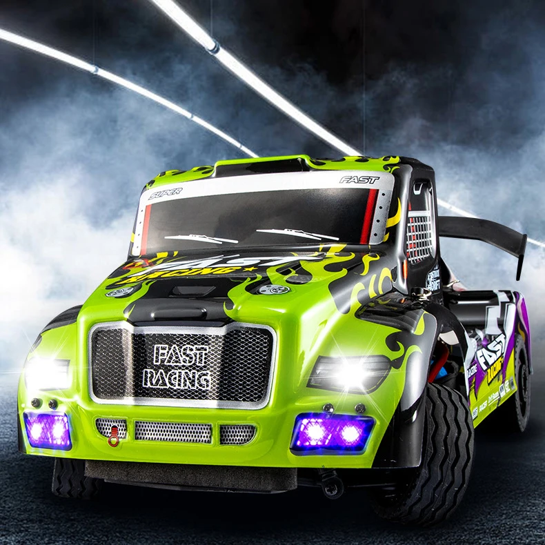 35Km/h High Speed RC Truck Toy Electric 4WD Driving Drifting Car Graffiti Remote Control Professional Sports Toys Car with Light