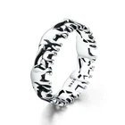 Silver Stylish Rings SKA Jewelry S925 Sterling Silver Ring Stylish Personality Elephant Family Ring