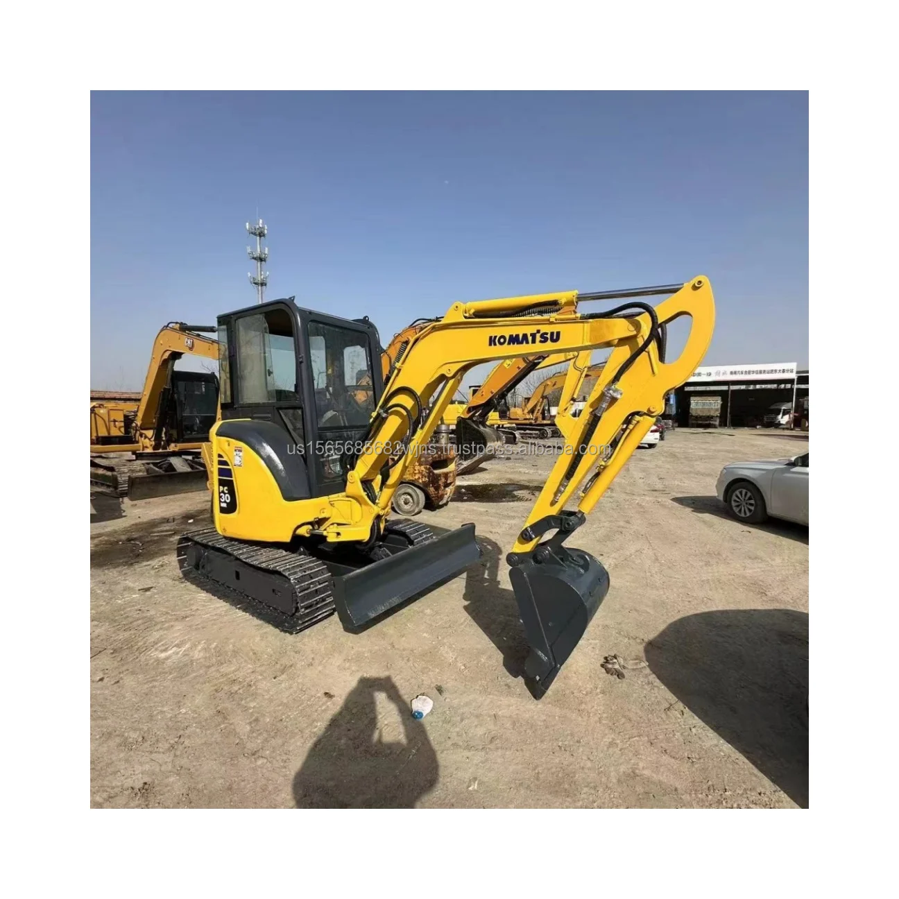 Used Small Komatsu Pc Mr Excavator Mini Size Excavator Second Hand