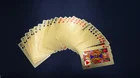 Poker Card 99.9% Pure 24 Carat Gold Poker And Double Decks With Customized Support Card