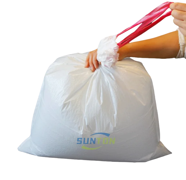 13-Gallon Heavy-Duty Extra Thick Drawstring Compostable Garbage Bag High Kitchen Food Waste Bag Plastic Bag for Packing