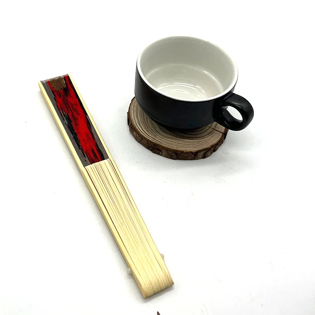 Portable Custom Printed Folding Advertising Brand Summer Business Folk Handmade Painting bamboo fan hand fan