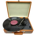 Player Portable Modern Retro Gramophone Turntable Player With Handle Multi Wireless USB Portable Briefcase Vinyl Player