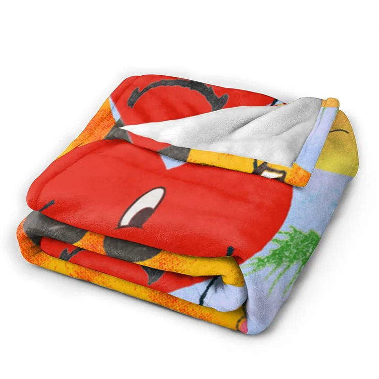 Wholesale Supply Personalized Unique Custom Fleece Blanket For White