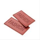 Leather Patch Custom Trademark Alloy Ox Leather Skin Embossed PU Leather Patch
