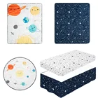 Cartoon Space Baby Boy Crib Bedding Set 3Pc Cot Baby Nursery Bedding Set