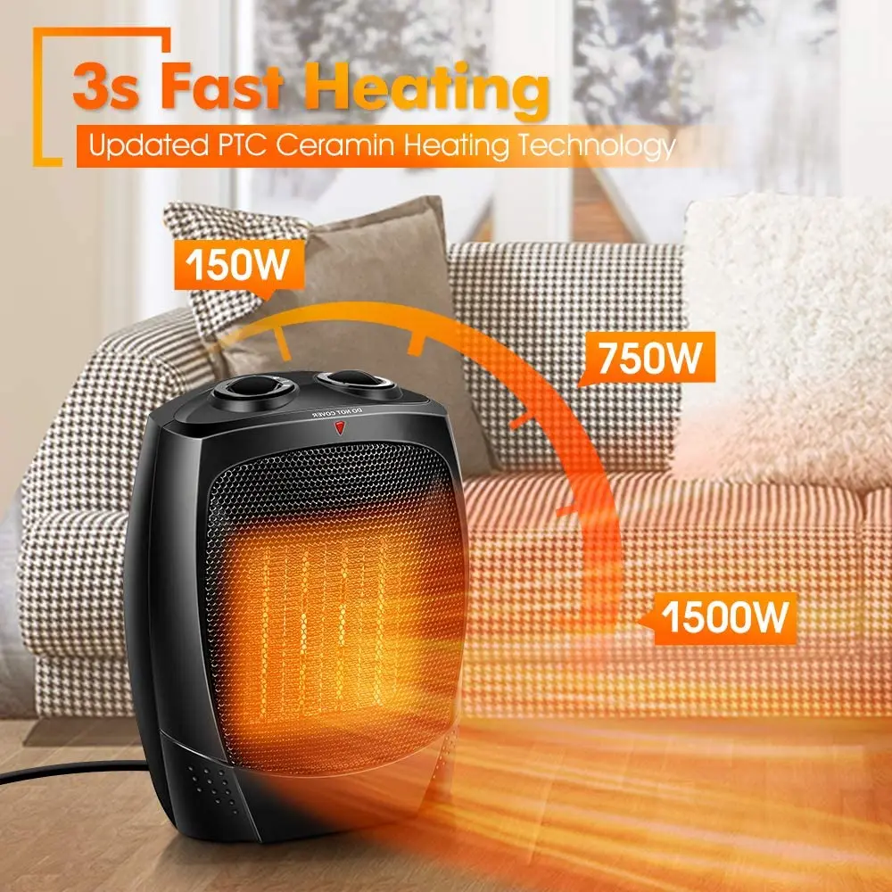 Portable Ptc Electric Fan, 1500w, PTC-903 - detail 14
