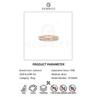 Gold Wedding Rings Gemnel High Quality Brass Gold Plating Stackable Vertical Baguette Diamond Wedding Rings