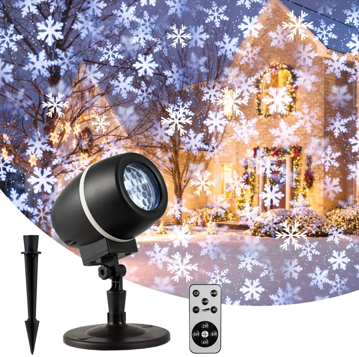 Patterns Waterproof LED Christmas Projection Lamp Decor Stage Xmas Party Light 