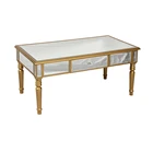 Antique Furniture Antique Antique Mirrored Coffee Table With 1 Drawer For Living Room Furniture