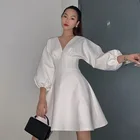 Products 2021 New Popularity Hot Sale Products Women's Waist Bubble Sleeve Dress