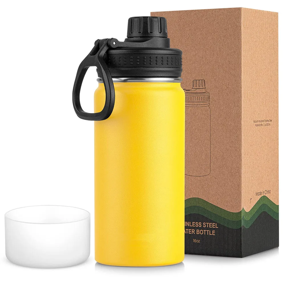 stainless steel cycling thermos water bottle smart drinkware