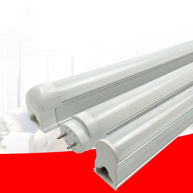 LED Tube T5 T8 Integrated Light LED Fluorescent Tube Wall Lamp30CM 60CM 1.2MBulb Light Lampara Ampoule Cold Warm White 110V 220V