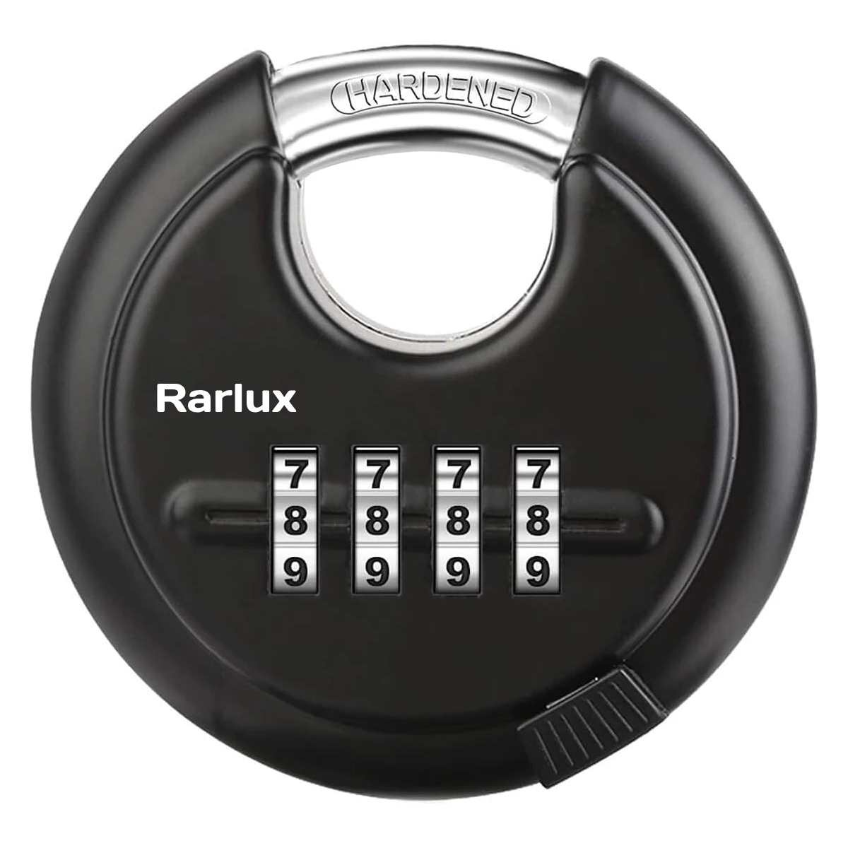 Rarlux Heavy Duty Combination Padlock Stainless Steel Disc Padlock with 4 Digit Password Waterproof padlock Warehouse