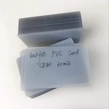 Blank Inkjet Pvc Id Cards