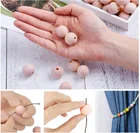 Wood Bead Handicrafts Unpolished Wood Beads For Wreaths Lace Jewelry Farmhouse Decoration And Manual DIY