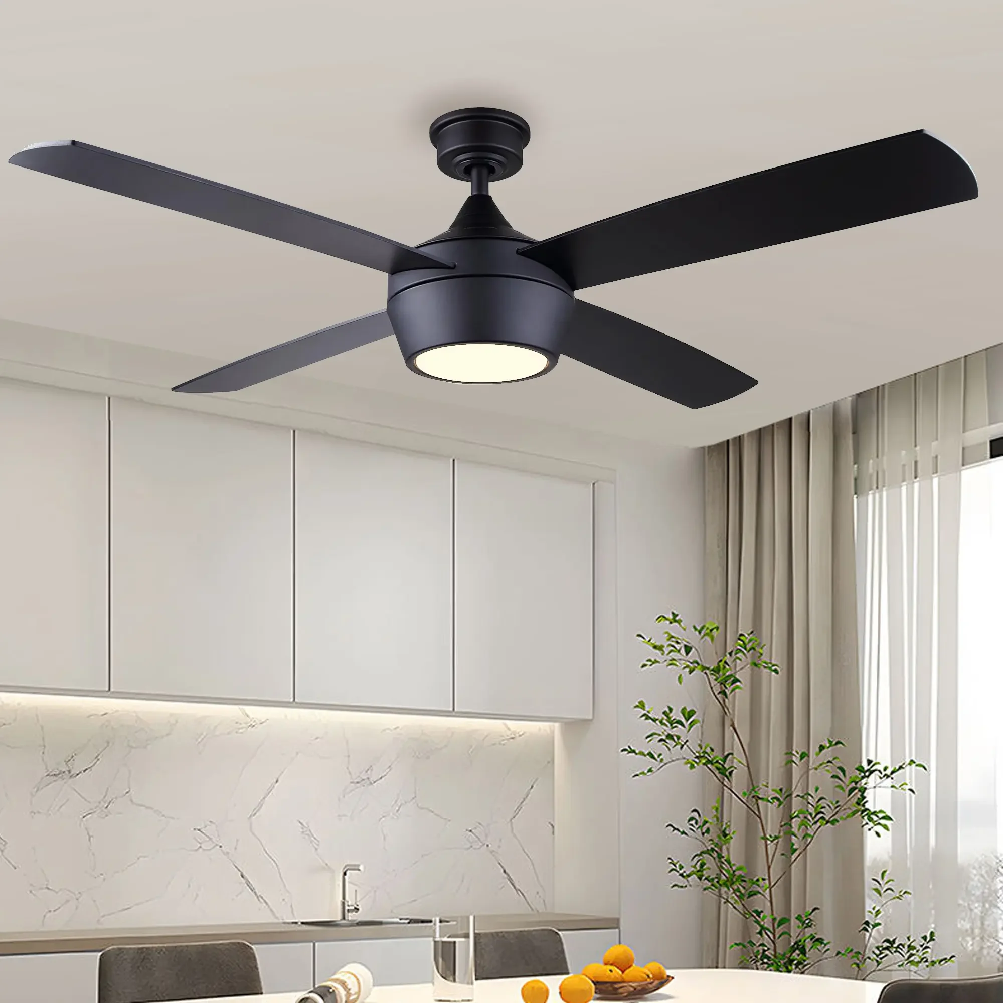 Ceiling Fan, Metal+Solid Wood - detail 2