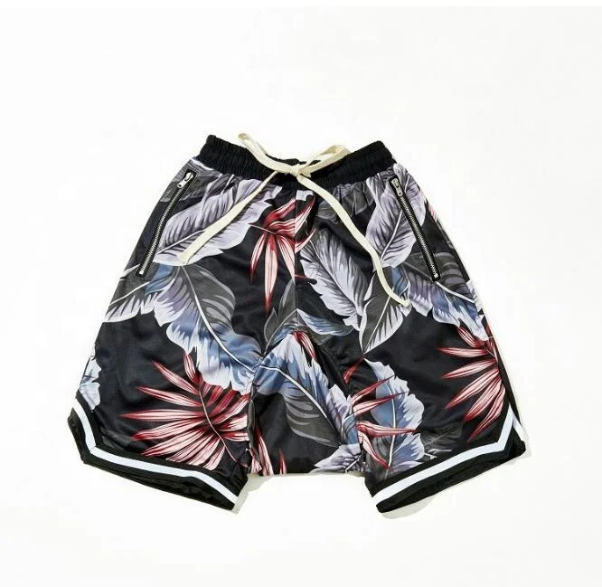 floral mesh shorts